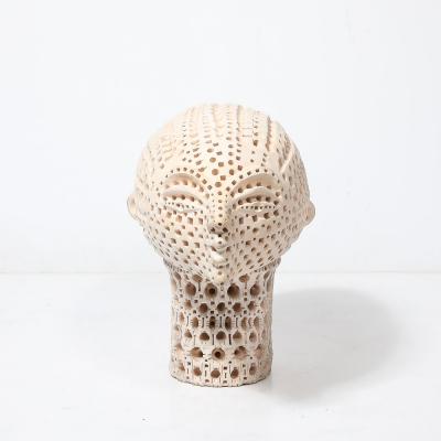 Alexander Ney Mid Century Modernist Untitled Terra Cotta Head Sculpture signed Alexander Ney