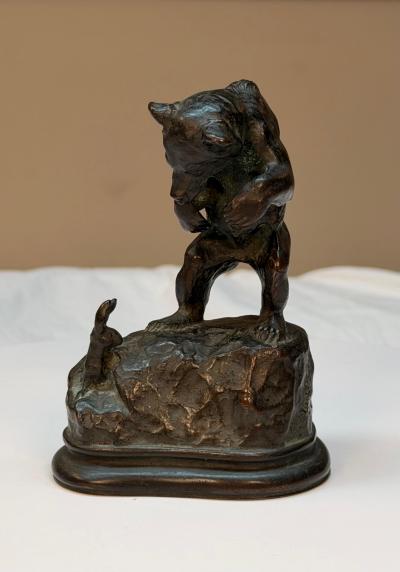 Alexander Phimister Proctor Cub Rabbit Bronze by Alexander Phimister Proctor 1894 copyright 1895