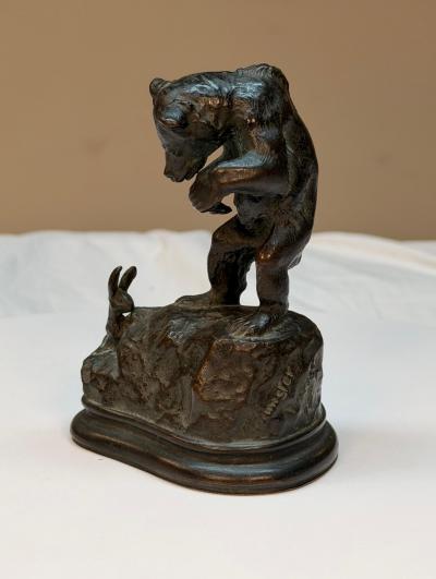 Alexander Phimister Proctor Cub Rabbit Bronze by Alexander Phimister Proctor 1894 copyright 1895