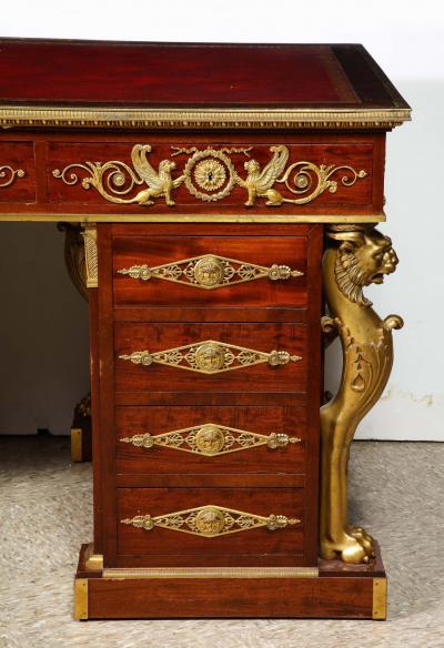 Alexandre Chevrie Museum French Ormolu Mounted Mahogany Royal Executive Desk