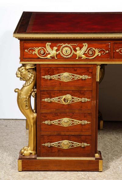 Alexandre Chevrie Museum French Ormolu Mounted Mahogany Royal Executive Desk