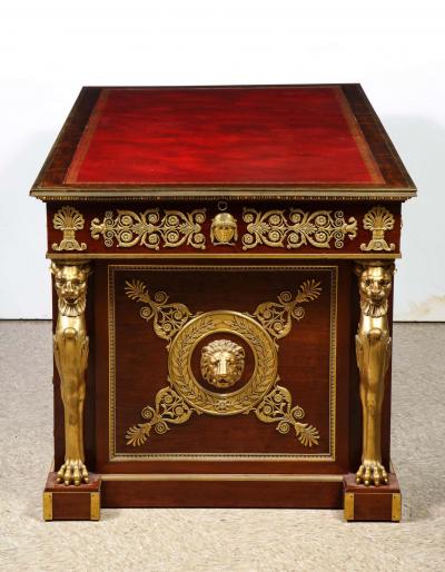 Alexandre Chevrie Museum French Ormolu Mounted Mahogany Royal Executive Desk