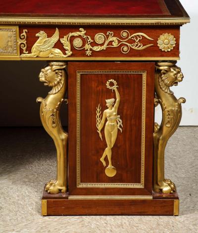 Alexandre Chevrie Museum French Ormolu Mounted Mahogany Royal Executive Desk