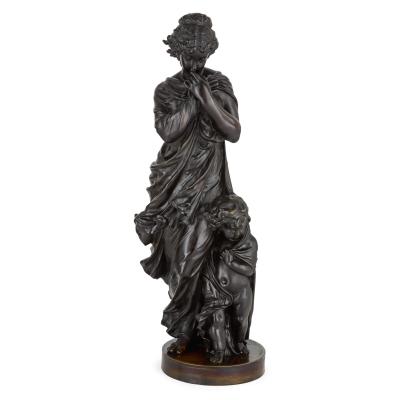 Alexandre Etienne Stella Four Neoclassical Bronze Figures of the Seasons by tienne A Stella