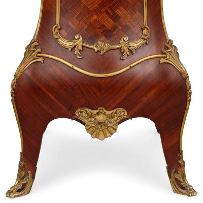 Alexandre Hugnet A pair of gilt bronze parquetry and marble pedestal by Alexandre Hugnet Paris