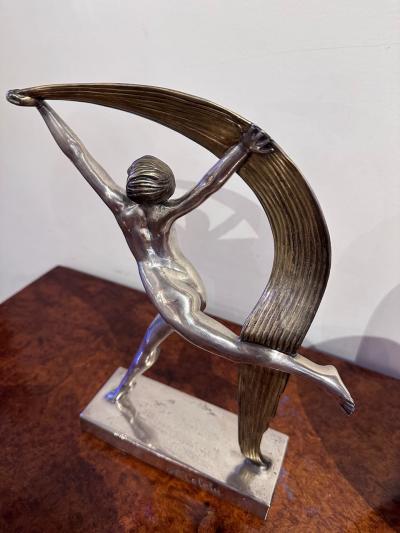 Alexandre Kelety Alexandre K l ty Art Deco Bronze Scarf Dancer 1925 French