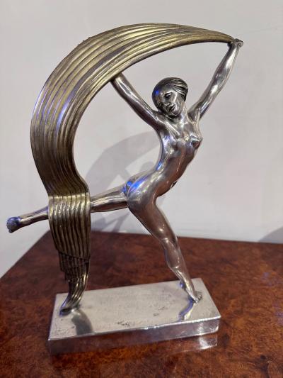 Alexandre Kelety Alexandre K l ty Art Deco Bronze Scarf Dancer 1925 French