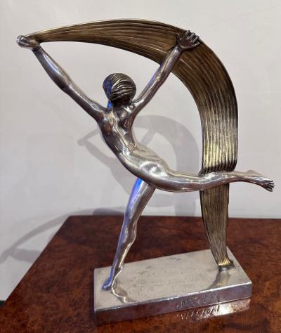 Alexandre Kelety Alexandre K l ty Art Deco Bronze Scarf Dancer 1925 French