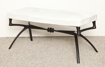 Alexandre Log Atlante Sculptural Bronze Bench by Alexandre Log 