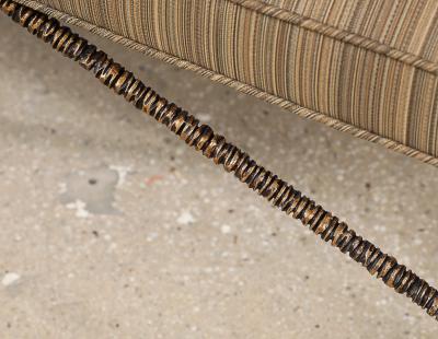 Alexandre Log Erode Sculpted Bronze Bench by Alexandre Log 