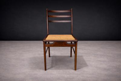Alexandre Rapoport Chair in Rosewood Cane Alexandre Rapoport 1960s