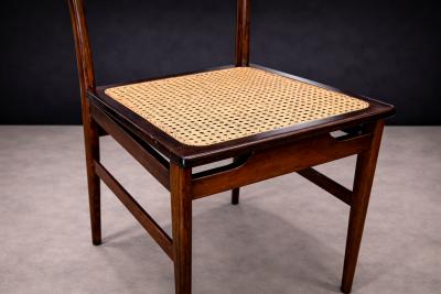 Alexandre Rapoport Chair in Rosewood Cane Alexandre Rapoport 1960s