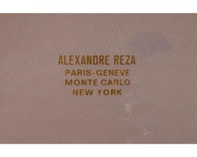 Alexandre Reza Alexandre Reza Rare Obsidian Silver Gilt and Rock Crystal Circus Panther