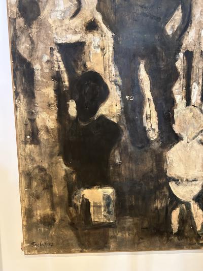 Alexandre Sacha Garbell Sur La Port Painting by Alexandre Garbell