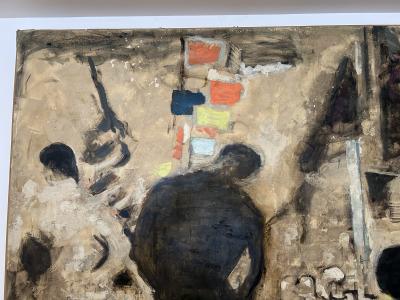 Alexandre Sacha Garbell Sur La Port Painting by Alexandre Garbell