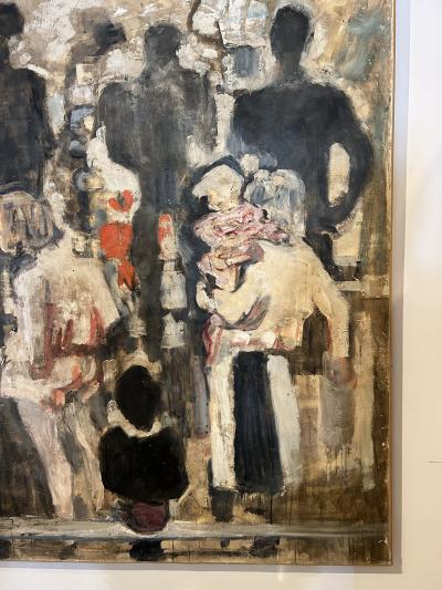 Alexandre Sacha Garbell Sur La Port Painting by Alexandre Garbell