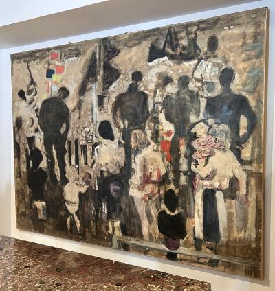 Alexandre Sacha Garbell Sur La Port Painting by Alexandre Garbell