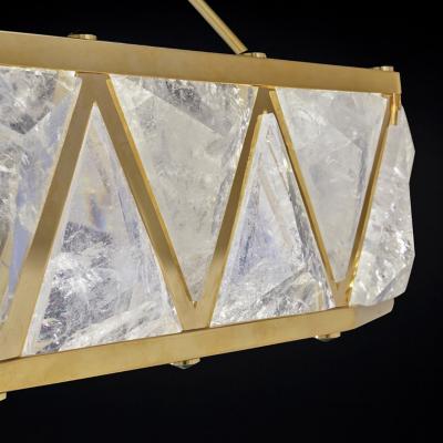 Alexandre Vossion DIADEM ULTIMATE 24 K Gold plated and rock crystal chandelier
