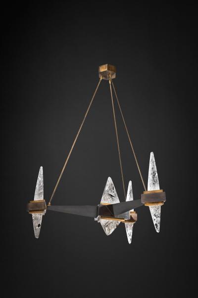 Alexandre Vossion Rock Crystal Chandelier FUJI MODEL By Alexandre VOSSION PARIS