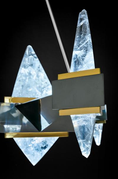 Alexandre Vossion Rock Crystal Chandelier FUJI MODEL By Alexandre VOSSION PARIS