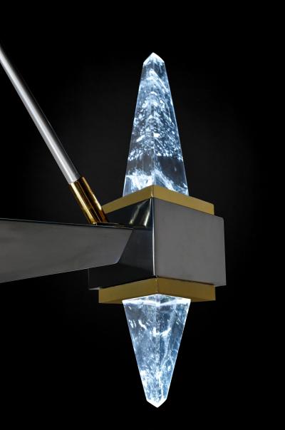 Alexandre Vossion Rock Crystal Chandelier FUJI MODEL By Alexandre VOSSION PARIS
