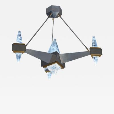 Alexandre Vossion Rock Crystal Chandelier FUJI MODEL By Alexandre VOSSION PARIS