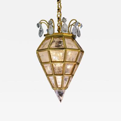 Alexandre Vossion Rock Crystal Lantern Lighting By Alexandre VOSSION PARIS