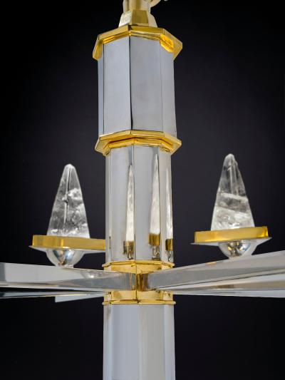 Alexandre Vossion Rock Crystal SATELLITE Chandelier By Alexandre VOSSION PARIS