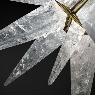 Alexandre Vossion ULTIMATE STAR Rock crystal and gold plated bronze chandelier