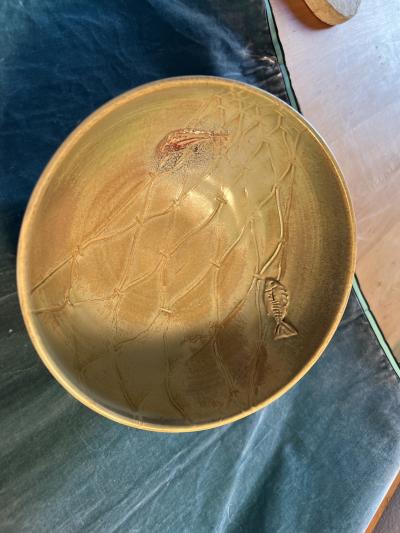 Alexis Kostanda Alexis Kostanda art pottery bowl Madoura Studio Vallauris