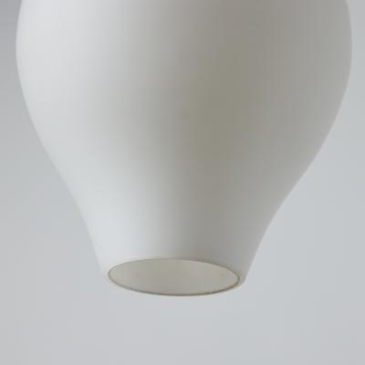 Alf Svensson 1950s Opaline Glass Pendants by Alf Svensson for Bergboms Belysning