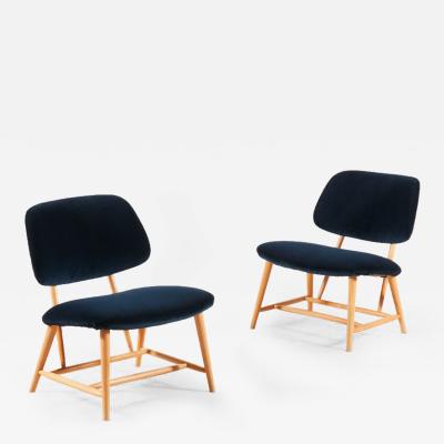 Alf Svensson Alf Svensson Pair of TeVe Lounge Chairs 1950s