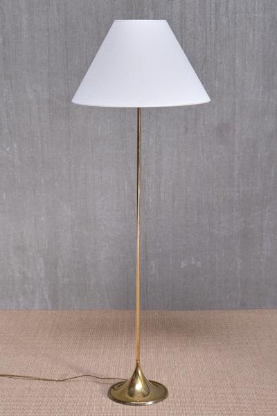 Alf Svensson Alf Svensson Yngve Sandstr m G 025 Brass Floor Lamp Bergboms Sweden 1960s