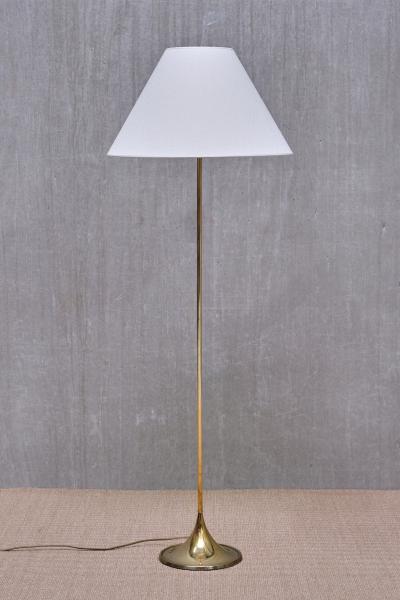 Alf Svensson Alf Svensson Yngve Sandstr m G 025 Brass Floor Lamp Bergboms Sweden 1960s