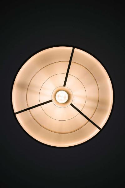 Alf Svensson Mid Century Ceiling Lamp T 5 in Brass by Alf Svensson Yngvar Sandstr m 1960s
