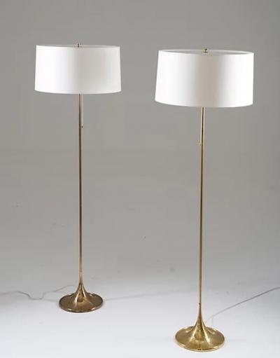 Alf Svensson Scandinavian Floor Lamps by A Svensson and Y Sandstr m for Bergboms Sweden