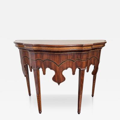 Alfonso Marina 18c Style Alfonso Marina Consola Altamira Demilune Console Table