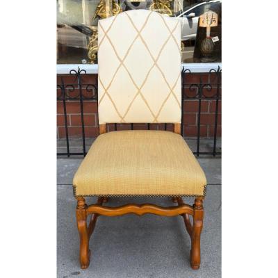 Alfonso Marina Alfonso Marina Ebanista Louis XIII Style Gallatin Dining Chair