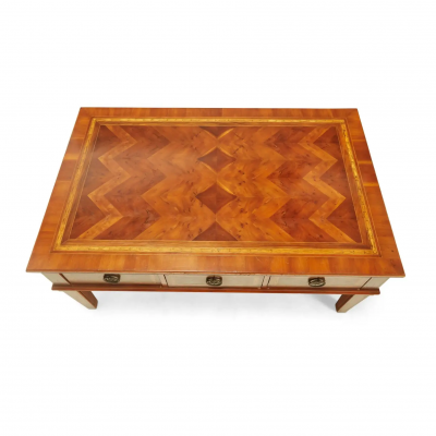 Alfonso Marina Alfonso Marina Ebanista Marquetry Inlaid Coffee Cocktail Table
