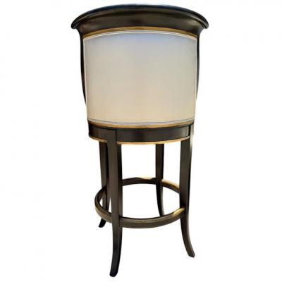 Alfonso Marina Alfonso Marina for Ebanista Ebony Counter Stool Swivel Barstool 1 of 3