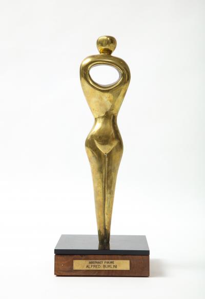 Alfred Burlini Alfred Burlini Abstract Bronze Figure