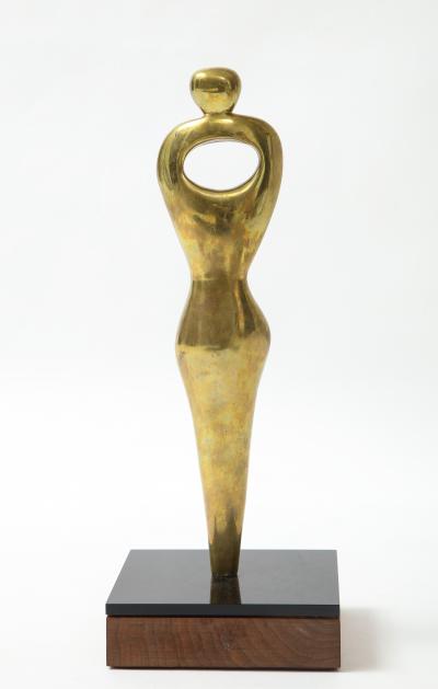 Alfred Burlini Alfred Burlini Abstract Bronze Figure
