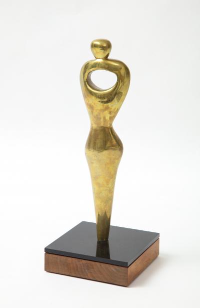 Alfred Burlini Alfred Burlini Abstract Bronze Figure