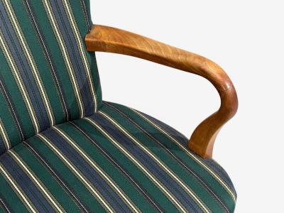Alfred Christensen Alfred Christensen Style Armchair Bentwood Fabric Sweden 1960s