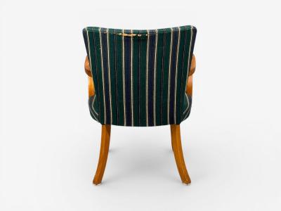 Alfred Christensen Alfred Christensen Style Armchair Bentwood Fabric Sweden 1960s