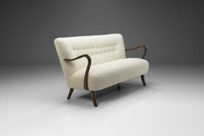 Alfred Christensen Alfred Christensen Three Seater Sofa for Slagelse M belfabrik Denmark 1940s