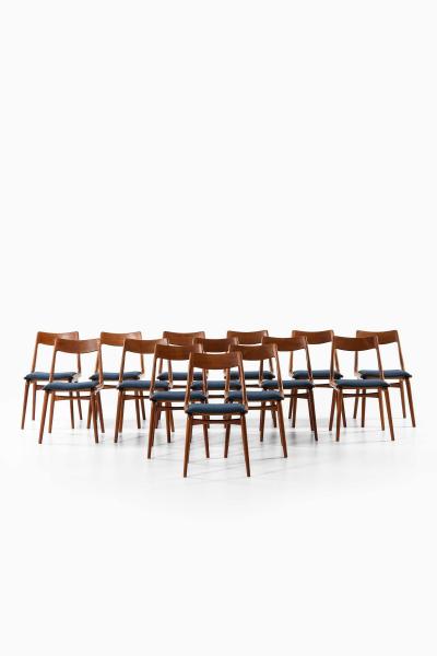 Alfred Christensen Set of 14 Alfred Christensen Teak Dining Chairs 1950s