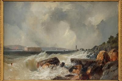 Alfred Copestick Alfred Copestick Fort Hamilton from the Narrows New York 1857 1857