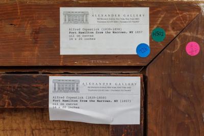 Alfred Copestick Alfred Copestick Fort Hamilton from the Narrows New York 1857 1857