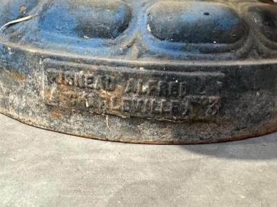 Alfred Corneau A pair of French cast iron garden urns C 1890 Marked for Alfred Corneau 